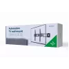 TV laikiklis prie sienos Gembird WM-55ST-03 32–55 colių ekranams, VESA iki 400x400, pasvirimas -18°/5°, pasukimas ±90°, maks. apkrova 35 kg, juodas