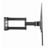 TV laikiklis prie sienos Gembird WM-55ST-03 32–55 colių ekranams, VESA iki 400x400, pasvirimas -18°/5°, pasukimas ±90°, maks. apkrova 35 kg, juodas