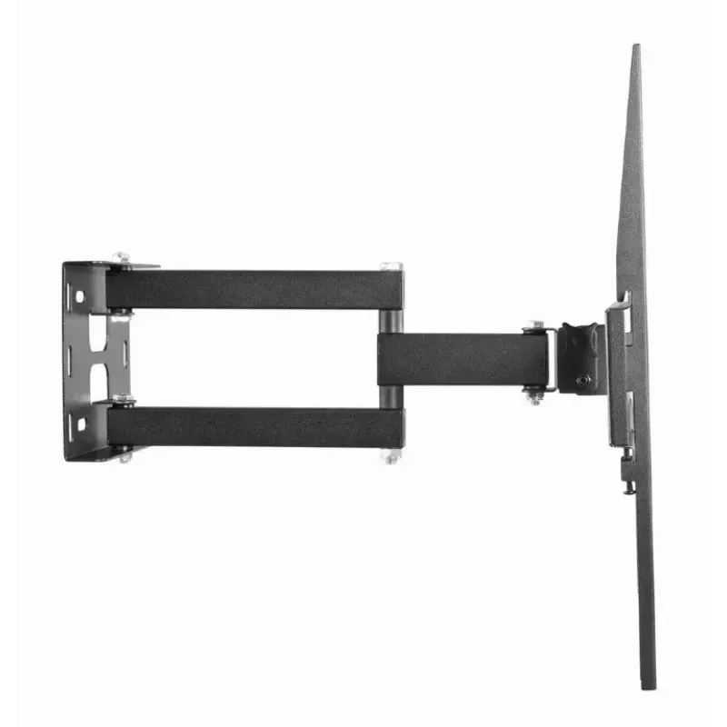 TV laikiklis prie sienos Gembird WM-55ST-03 32–55 colių ekranams, VESA iki 400x400, pasvirimas -18°/5°, pasukimas ±90°, maks. apkrova 35 kg, juodas