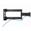 TV laikiklis prie sienos Gembird WM-55ST-03 32–55 colių ekranams, VESA iki 400x400, pasvirimas -18°/5°, pasukimas ±90°, maks. apkrova 35 kg, juodas