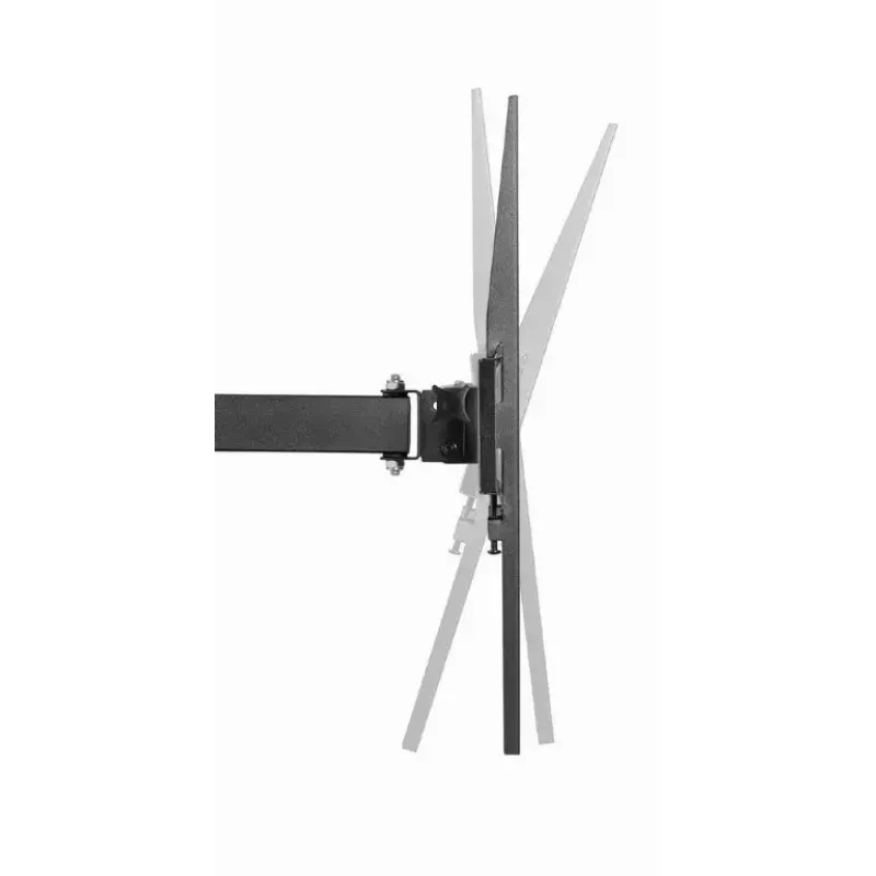 TV laikiklis prie sienos Gembird WM-55ST-03 32–55 colių ekranams, VESA iki 400x400, pasvirimas -18°/5°, pasukimas ±90°, maks. apkrova 35 kg, juodas