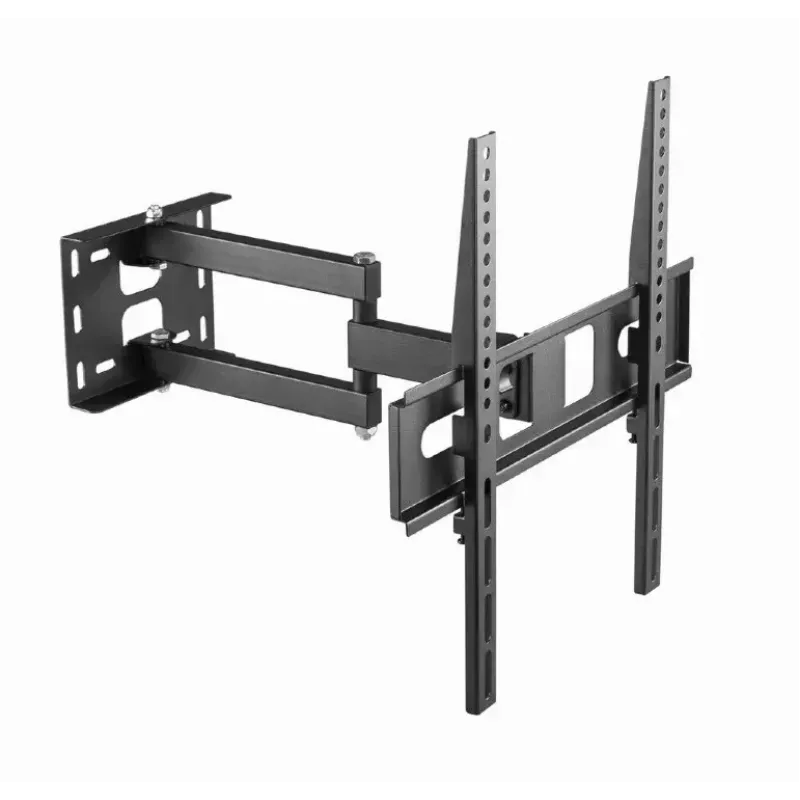 TV laikiklis prie sienos Gembird WM-55ST-03 32–55 colių ekranams, VESA iki 400x400, pasvirimas -18°/5°, pasukimas ±90°, maks. apkrova 35 kg, juodas