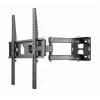 TV laikiklis prie sienos Gembird WM-55ST-03 32–55 colių ekranams, VESA iki 400x400, pasvirimas -18°/5°, pasukimas ±90°, maks. apkrova 35 kg, juodas