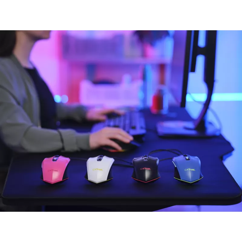 Trust GXT109B FELOX pelė Žaidimų Abiem rankoms tinkama USB Type-A 6400 DPI