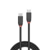 Lindy 1 m USB 3.2 Type C į C laidą, 20 Gbps, Juoda Line