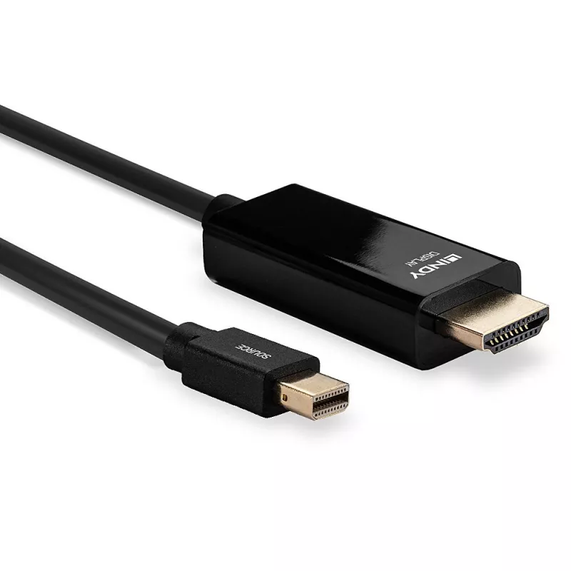 Lindy 3m Mini DisplayPort į HDMI 10.2G laidas
