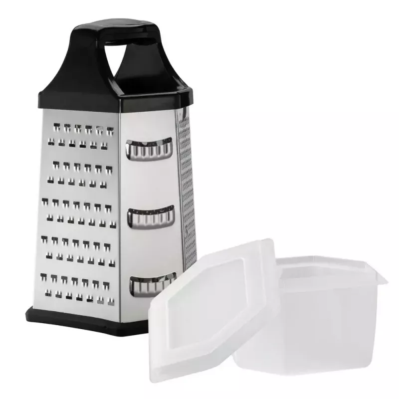 Dėžutinė tarka Resto Kitchenware 95413 Juoda Nerūdijantis plienas