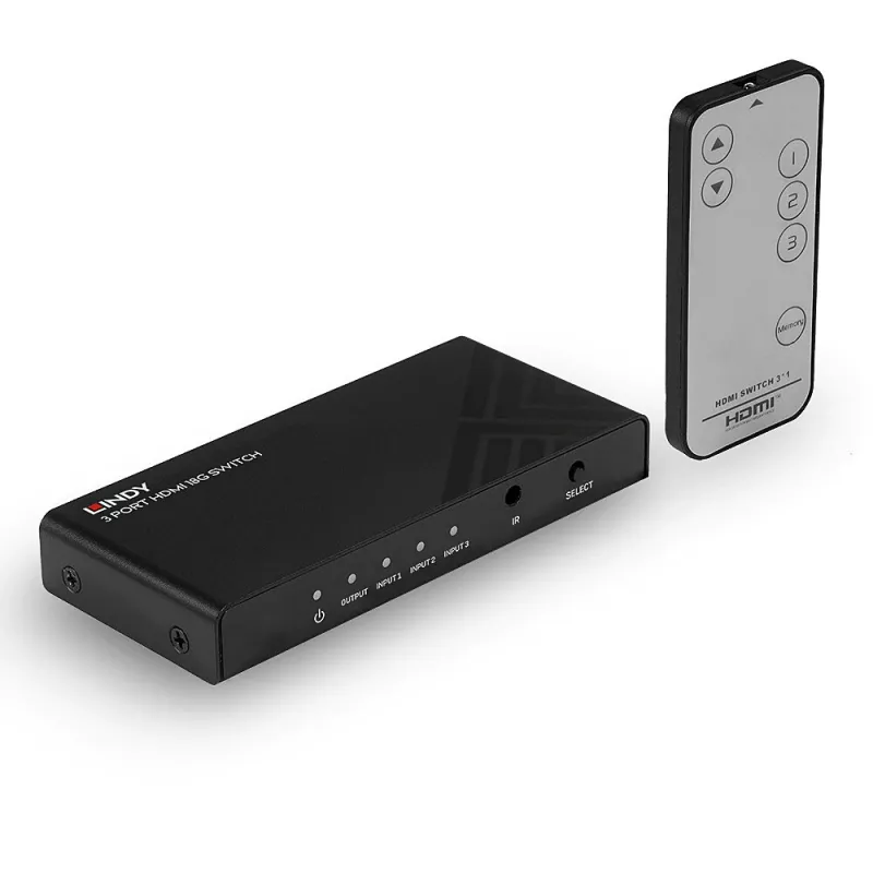 Lindy 3 prievadų HDMI 18G jungiklis