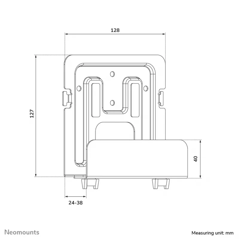 Neomounts AWL-440BL universali medijos leistuvo laikiklis
