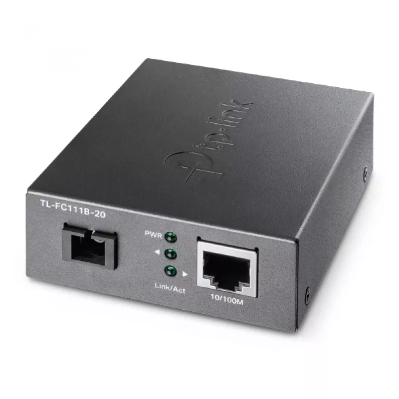 TP-Link 10/100 Mbps RJ45 į 100 Mbps vienmodis SC WDM dvipusis šviesolaidinis keitiklis