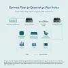 TP-Link 10/100 Mbps RJ45 į 100 Mbps vienmodis SC WDM dvipusis šviesolaidinis keitiklis