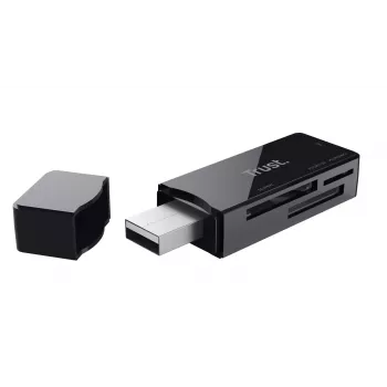 Trust NANGA kortelių skaitytuvas USB 3.2 Gen 1 (3.1 Gen 1) Type-A, juodas