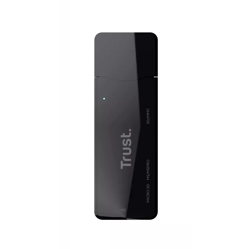 Trust NANGA kortelių skaitytuvas USB 3.2 Gen 1 (3.1 Gen 1) Type-A, juodas