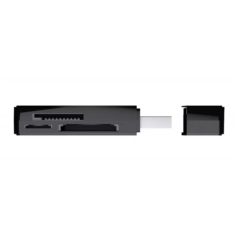 Trust NANGA kortelių skaitytuvas USB 3.2 Gen 1 (3.1 Gen 1) Type-A, juodas