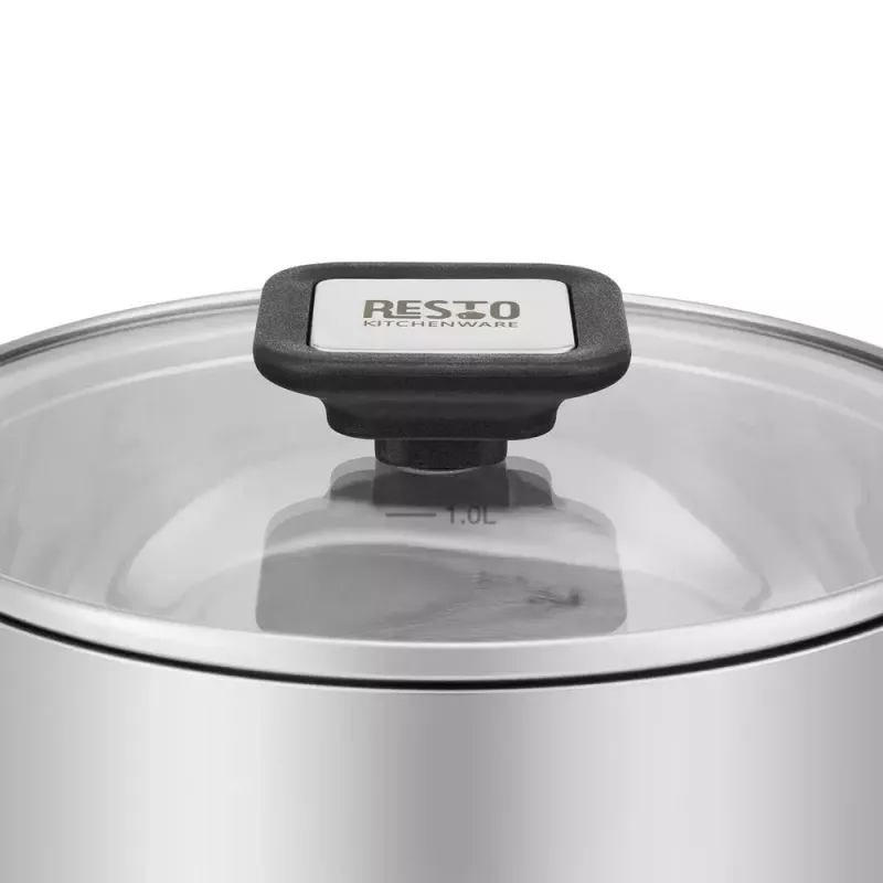 Virtuvės reikmenys Resto Anser 1,6 l apvalus juodas iš nerūdijančio plieno