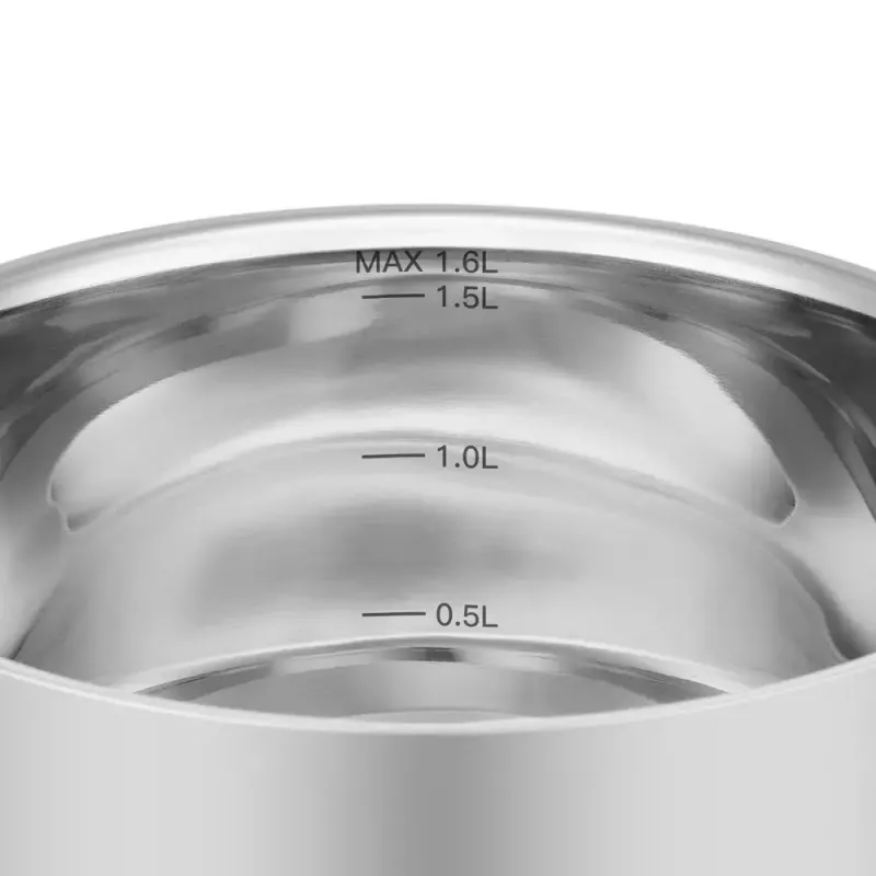 Virtuvės reikmenys Resto Anser 1,6 l apvalus juodas iš nerūdijančio plieno