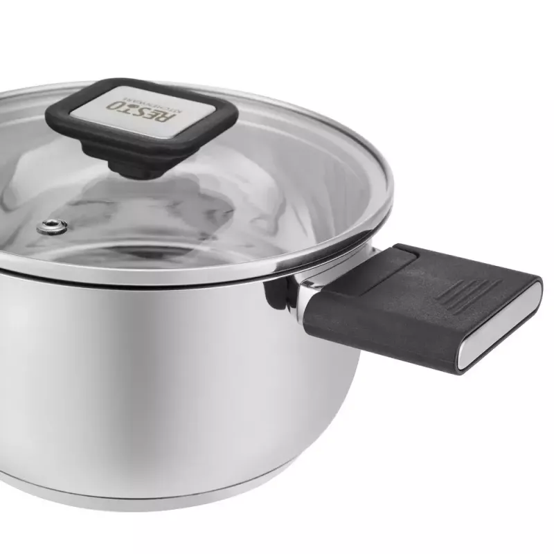 Virtuvės reikmenys Resto Anser 1,6 l apvalus juodas iš nerūdijančio plieno