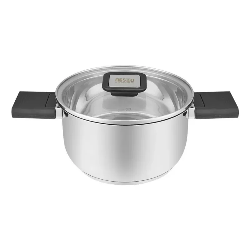 Virtuvės reikmenys Resto Anser 1,6 l apvalus juodas iš nerūdijančio plieno