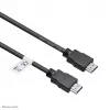 Neomounts HDMI15MM HDMI laidas - 5 metrai, 5 m, HDMI A tipo (standartinis), HDMI A tipo (standartinis), 10,2 Gbit/s, juoda