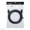 Neomounts HDMI15MM HDMI laidas - 5 metrai, 5 m, HDMI A tipo (standartinis), HDMI A tipo (standartinis), 10,2 Gbit/s, juoda