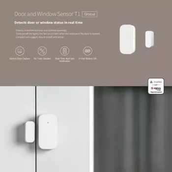 Išmaniojo namo durų / langų jutiklis, Aqara DW-S03D, belaidis, Zigbee
