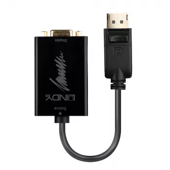 Aktyvusis konverterio laidas Lindy DisplayPort 1.2 į VGA