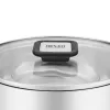 Resto Kitchenware Anser 2,5 L apvalus juodas nerūdijančio plieno puodas
