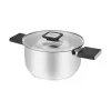 Resto Kitchenware Anser 2,5 L apvalus juodas nerūdijančio plieno puodas