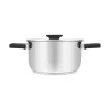 Resto Kitchenware Anser 2,5 L apvalus juodas nerūdijančio plieno puodas