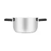 Resto Kitchenware Anser 2,5 L apvalus juodas nerūdijančio plieno puodas