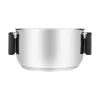 Resto Kitchenware Anser 2,5 L apvalus juodas nerūdijančio plieno puodas