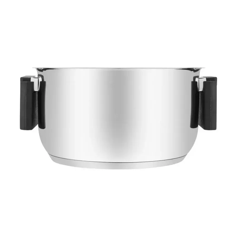 Resto Kitchenware Anser 2,5 L apvalus juodas nerūdijančio plieno puodas