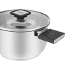 Resto Kitchenware Anser 2,5 L apvalus juodas nerūdijančio plieno puodas