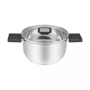 Resto Kitchenware Anser 2,5 L apvalus juodas nerūdijančio plieno puodas