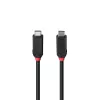 “Lindy 1m USB4 240W Type C kabelis, Juoda Line”, 1 m, USB C, USB C, USB4 Gen 3x2, 40 Gbit/s, juoda
