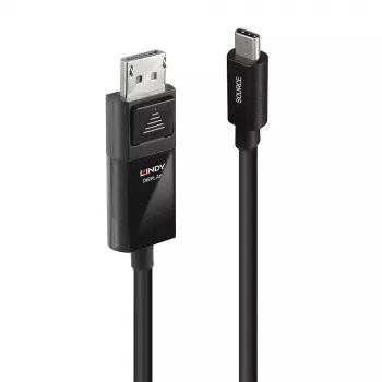 Lindy 2 m USB-C į DP 4K60 adapterio kabelis su HDR