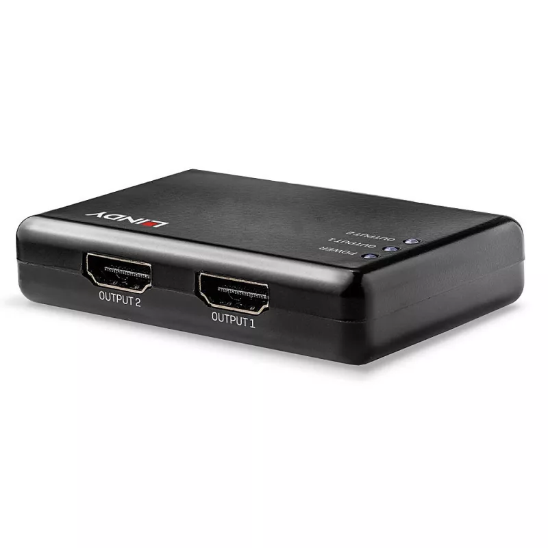Lindy 2 prievadų HDMI 10.2G skirstytuvas, kompaktiškas
