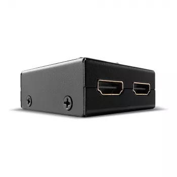 Lindy 2 prievadų HDMI 18G dvipusis komutatorius, HDMI, metalinis, juodas, 60 Hz, 18 Gbit/s, 3840 x 2160 pikselių