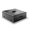 Lindy 2 prievadų HDMI 18G dvipusis komutatorius, HDMI, metalinis, juodas, 60 Hz, 18 Gbit/s, 3840 x 2160 pikselių
