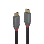 Lindy 1,5 m USB 3.2 Type C į C kabelis, 20 Gbps, 5 A, maitinimo tiekimas, Anthra Line