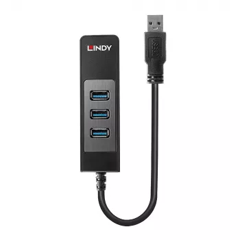 USB šakotuvas ir Gigabit Ethernet keitiklis Lindy 43176