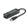 USB šakotuvas ir Gigabit Ethernet keitiklis Lindy 43176