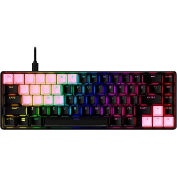 Klavišų dangteliai HyperX Rubber Keycaps Gaming Accessory Kit rožiniai US išdėstymas HyperX ir Cherry MX stiliaus jungikliams
