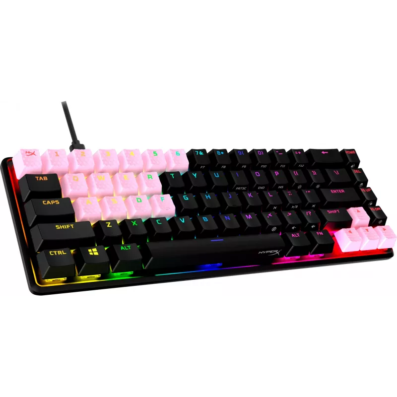 Klavišų dangteliai HyperX Rubber Keycaps Gaming Accessory Kit rožiniai US išdėstymas HyperX ir Cherry MX stiliaus jungikliams