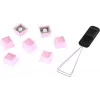 Klavišų dangteliai HyperX Rubber Keycaps Gaming Accessory Kit rožiniai US išdėstymas HyperX ir Cherry MX stiliaus jungikliams