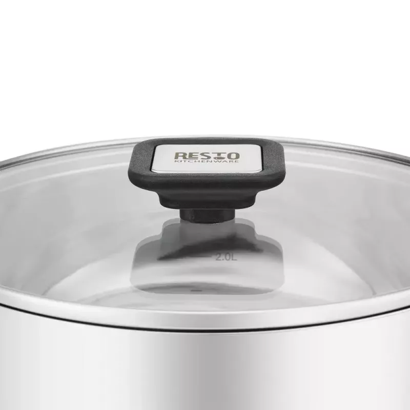 Resto Kitchenware Anser 3,2 L apvalus juodas nerūdijančio plieno