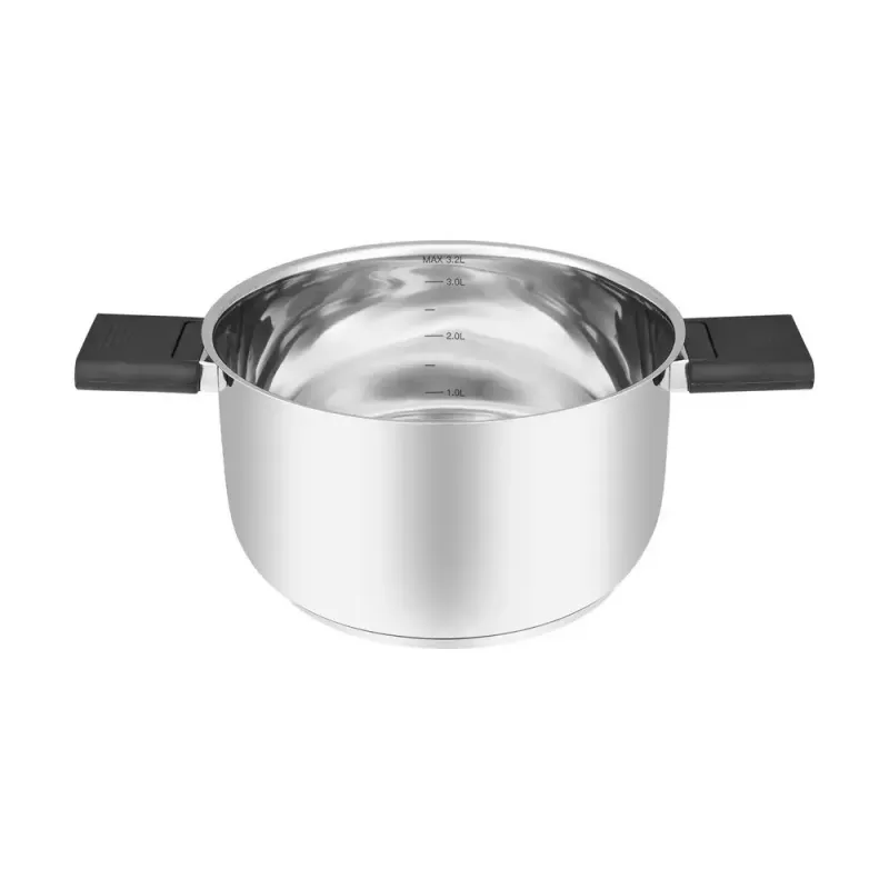 Resto Kitchenware Anser 3,2 L apvalus juodas nerūdijančio plieno