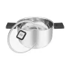 Resto Kitchenware Anser 3,2 L apvalus juodas nerūdijančio plieno