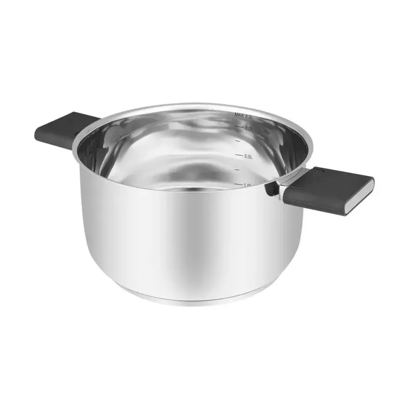 Resto Kitchenware Anser 3,2 L apvalus juodas nerūdijančio plieno