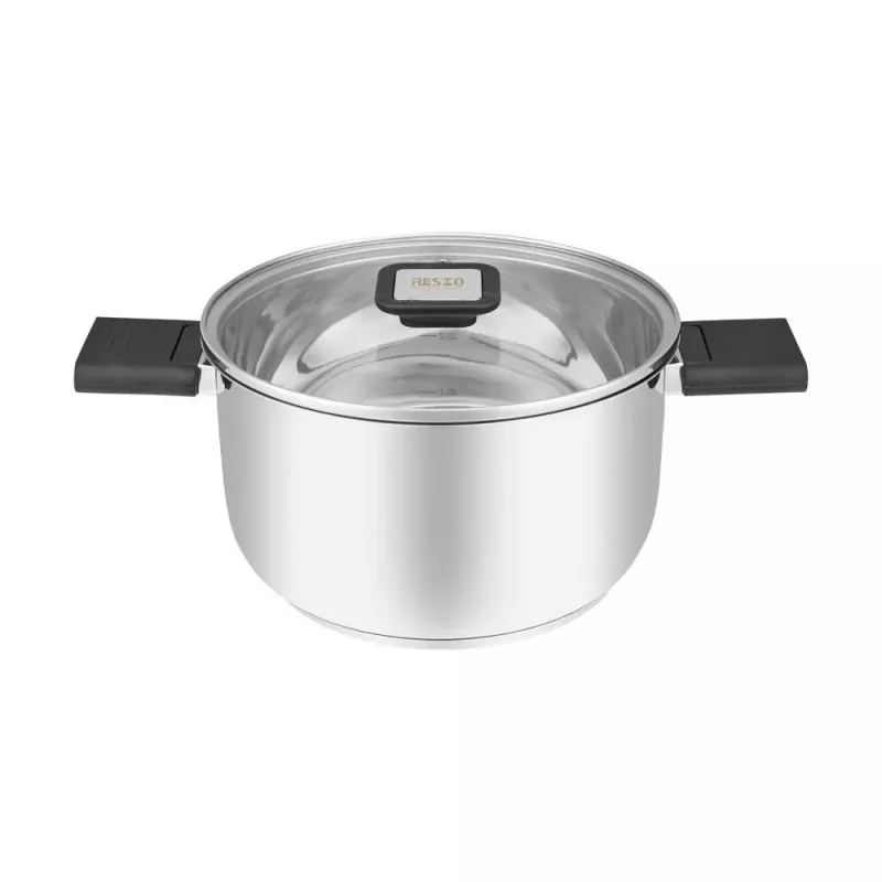 Resto Kitchenware Anser 3,2 L apvalus juodas nerūdijančio plieno